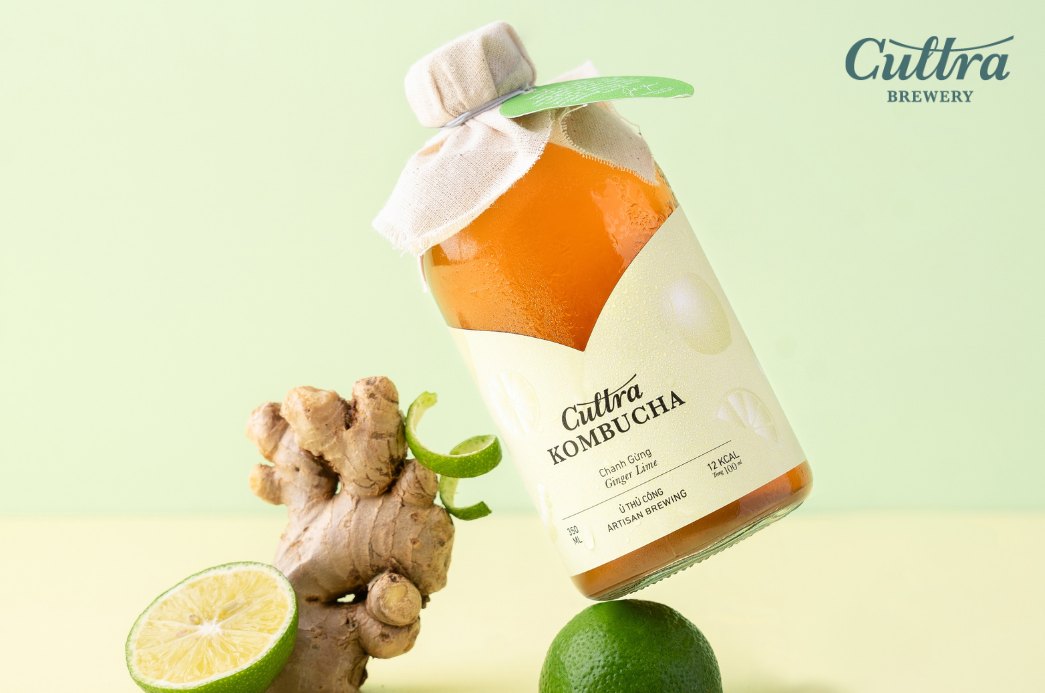 Kombucha chanh gừng - hương vị nồng nàn, ấm áp 